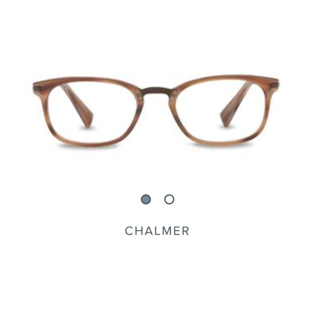 Warby Parker Women's Chalmer RX Glasses in Striped Beach Size 49-20-145